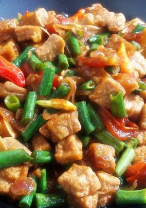 Foto resep Oseng Tahu Kacang Panjang