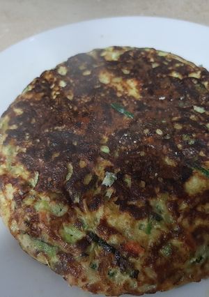 Una foto de Tortilla de zapallo italiano