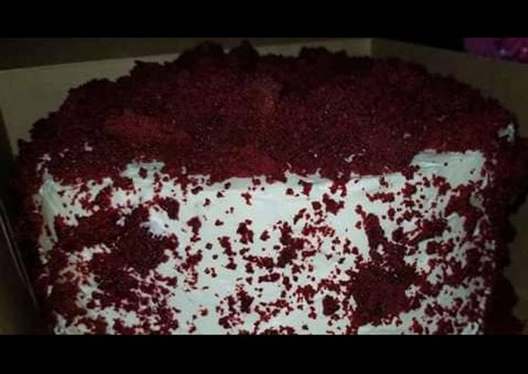 Steps to Prepare Homemade Red velvet cake