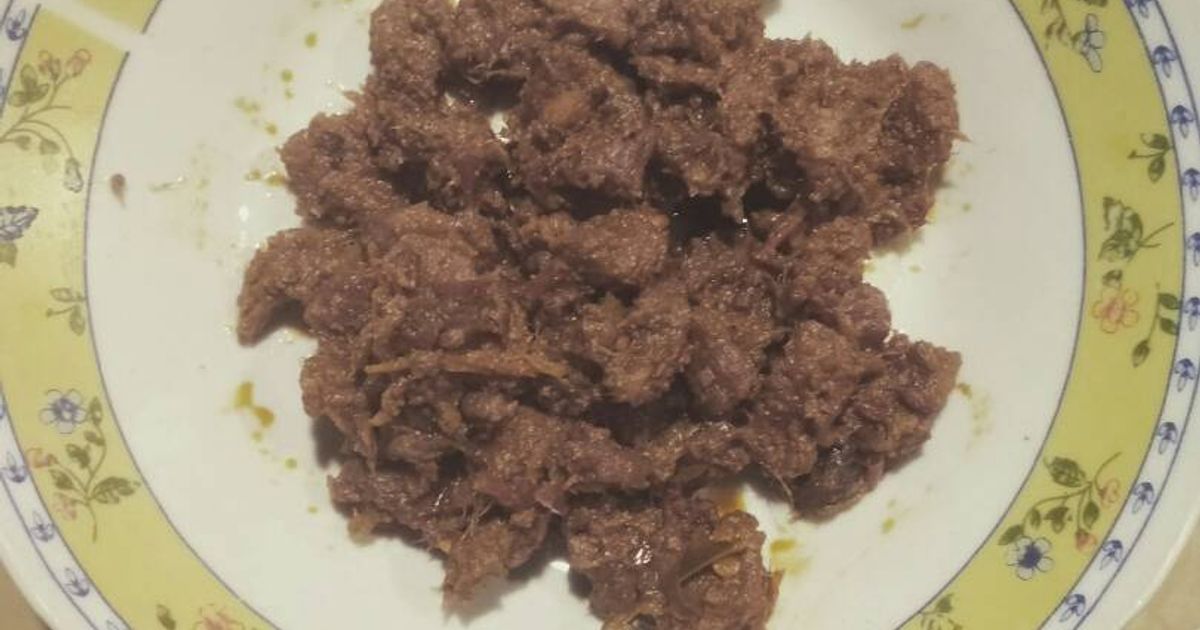 Rendang daging ala masakan padang
