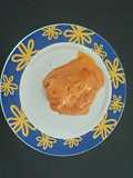 Rollo de pollo en crema de chipotle