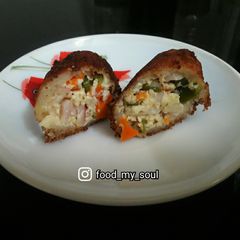 Dahi ke Sholay (Bread Curd Fire Roll) A picture of Dahi ke Sholay (Bread Curd Fire Roll).
