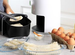 Foto de Pastel na Air fryer com Massa Pronta: Crocante e Fácil!