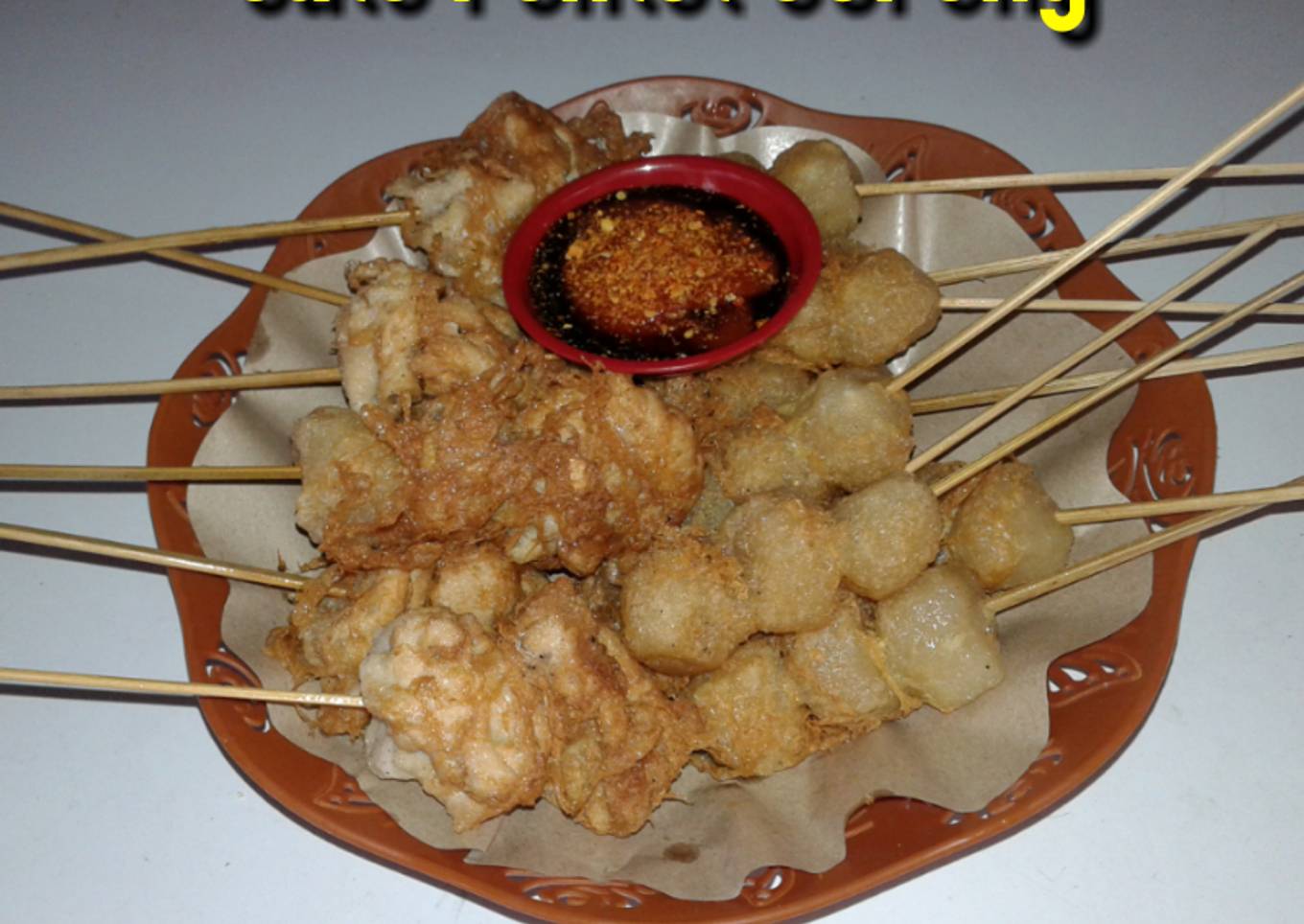 Sate Pentol Goreng