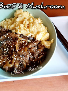 Foto resep Beef & Mushroom Teriyaki