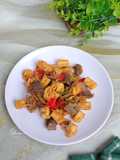 Tumis Pedas Tahu Hati Ampela