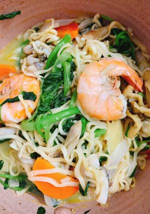 Hình của món Mì xào hải sản.