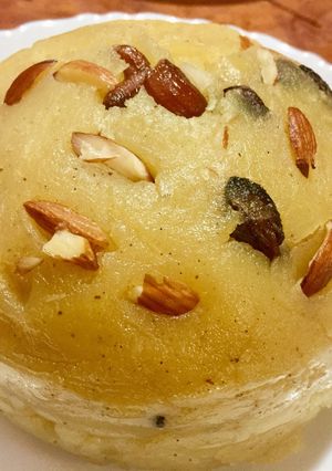 A picture of Moongdal halwa.