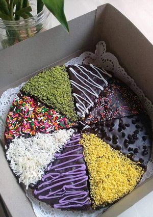 Foto resep Brownis Pizza