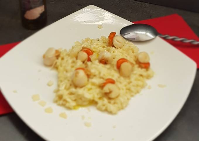 °Risotto de St-Jacques à l'huile de truffe°