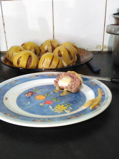 Una foto de Bolas de carne con muzzarella 😋