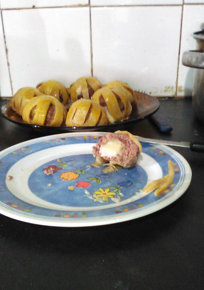 Una foto de Bolas de carne con muzzarella 😋