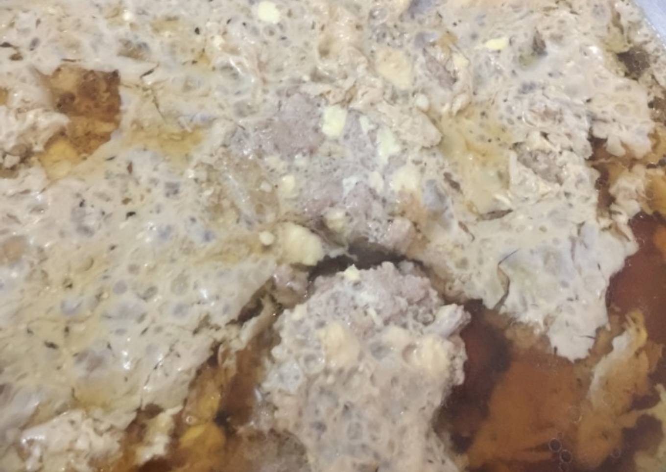 Tim daging babi atao biasa di sebut nyukpiang (non halal)