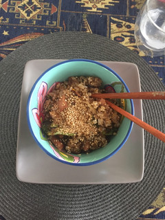 Una foto de Arroz al wok