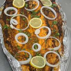 سمك سلمون للغداء 😋-レシピのメイン写真
