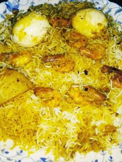 চিংড়ি মাছের বিরিয়ানি(Prawn biryani recipe in bengali) রেসিপির প্রধান ছবি