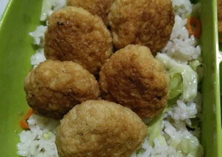 Resep Nasi Goreng &amp; Perkedel Ayam Tahu Anti Gagal