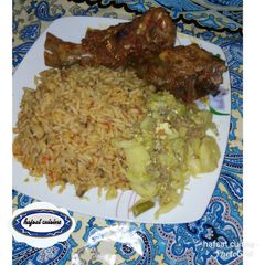 A picture of Rice and beans jollof.