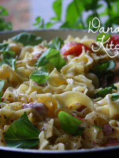 Tejszínes-sonkás tagliatelle recept fotója