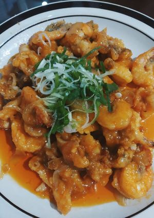 Foto resep Udang Cumi Asam Manis