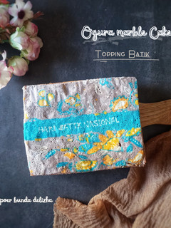 Foto resep Ogura Marble Cake Topping Batik