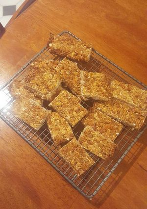 A picture of Honey & Coconut Muesli slice.