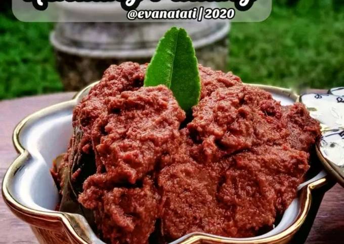  Cara termudah membuat Rendang Daging Sapi Ala Padang dijamin enak