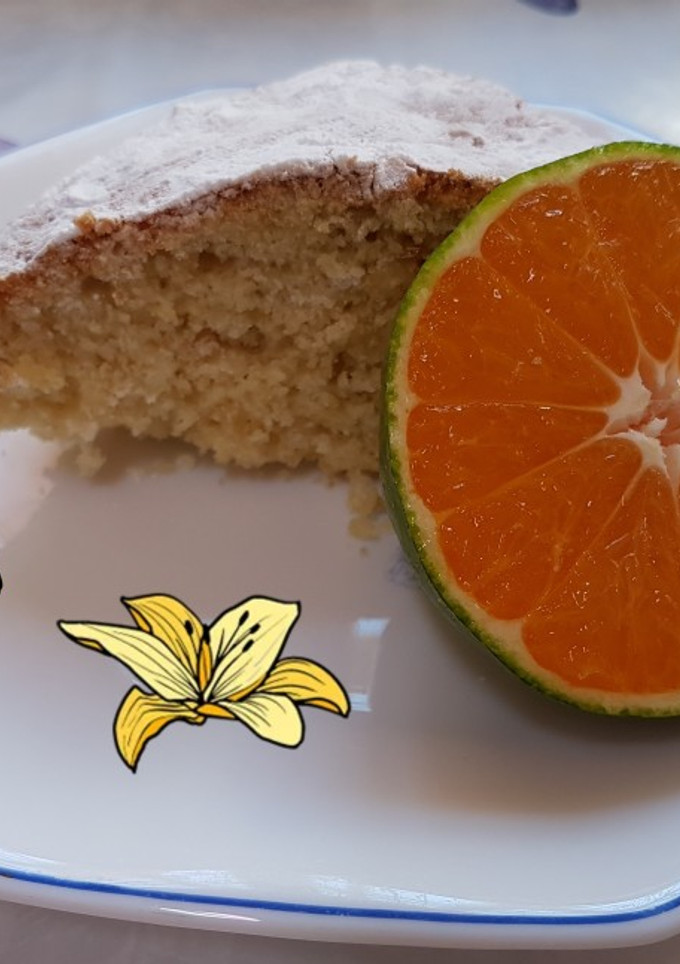 Una foto de Bizcocho de mandarina 🍊