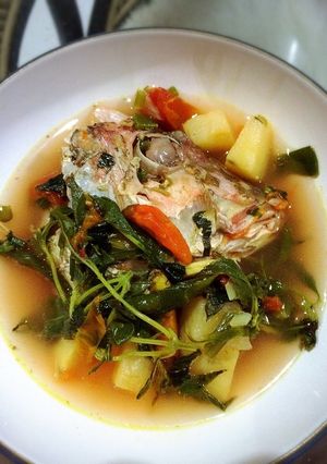 Foto resep Sup kepala ikan kakap