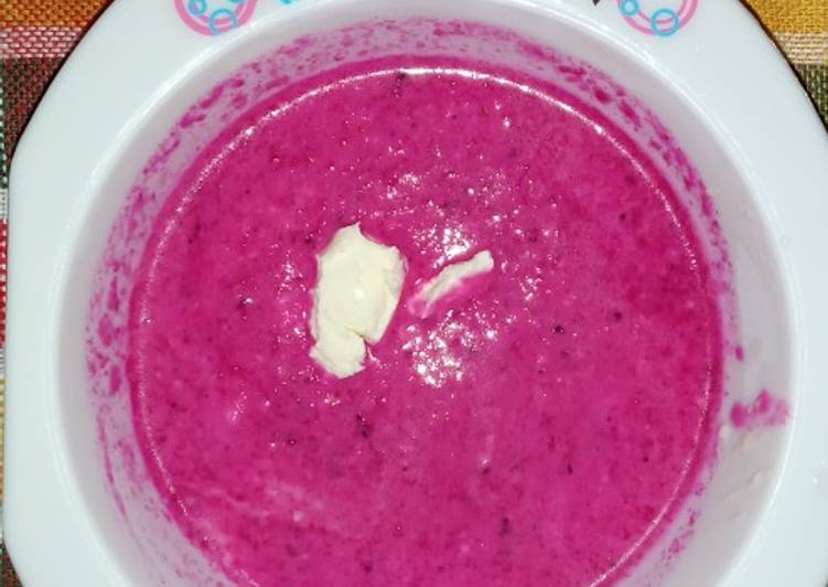 Resep: Puree Buah Naga + Biskuit Rusk yang Renyah