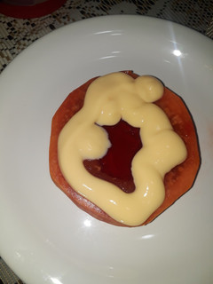 Una foto de Postre de papaya y gelatina