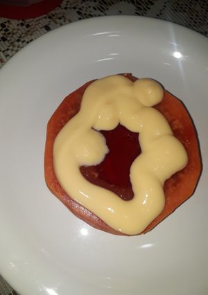 Una foto de Postre de papaya y gelatina
