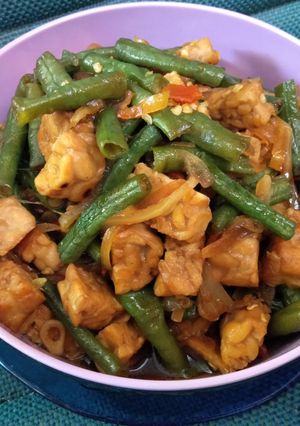 Foto resep Tumis Tempe Kacang Panjang