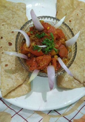 A picture of Tomato sabzi.