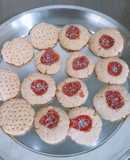 Jam cookies made of whole wheat flour