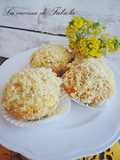 Muffin mimosa con crema senza uova