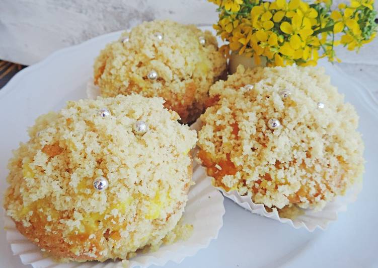 Muffin mimosa con crema senza uova