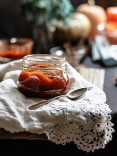 Una foto de Mermelada de calabaza casera especiada con clavo y canela