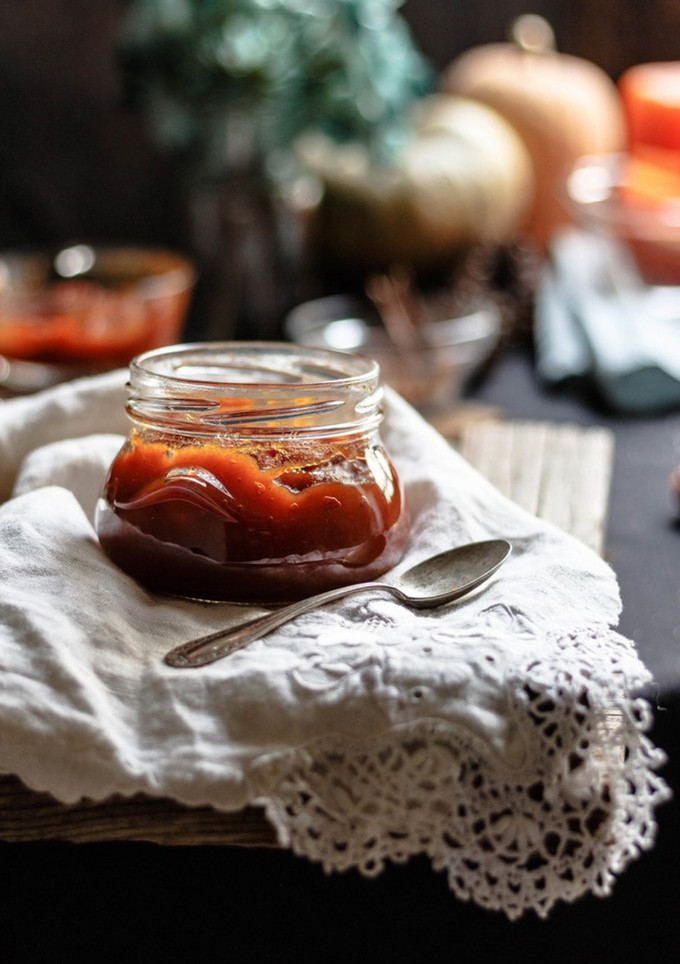 Una foto de Mermelada de calabaza casera especiada con clavo y canela