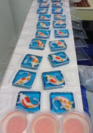 Foto resep Puding Ikan Koi