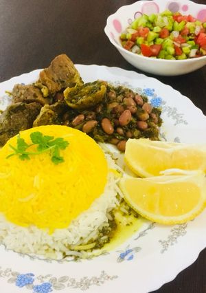 عکسی از دستور قورمه سبزی 😋😜