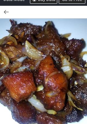 A picture of Fried Meat.