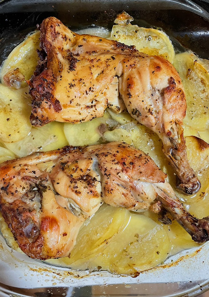 Una foto de Contramuslos al horno