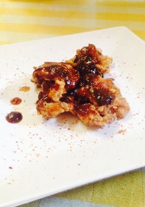 Foto resep Chicken Karaage with Teriyaki Sauce