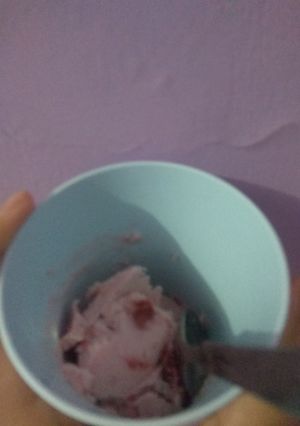 Foto resep Ice cream stroberi🍦🍓