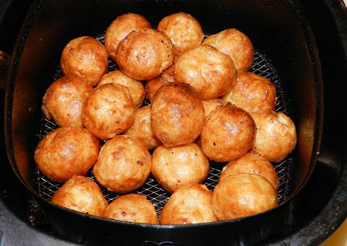 氣炸鍋的新用途 香酥花枝丸食譜與作法by Philip Lo Cookpad