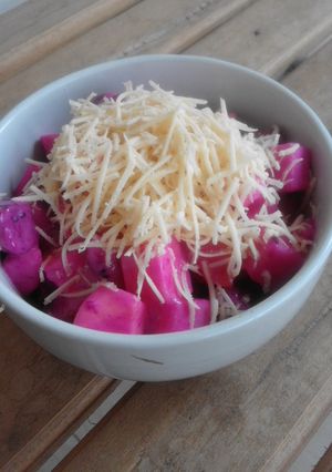 Foto resep Salad Buah Saus Ungu