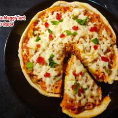 Cheese Masala Maggi Tart A picture of Cheese Masala Maggi Tart.