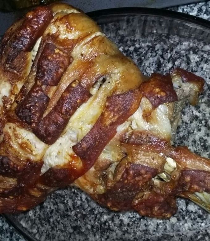 A picture of Oven-Roasted Pork Shoulder.