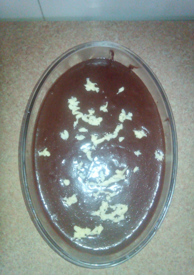 Una foto de Mousse de chocolate